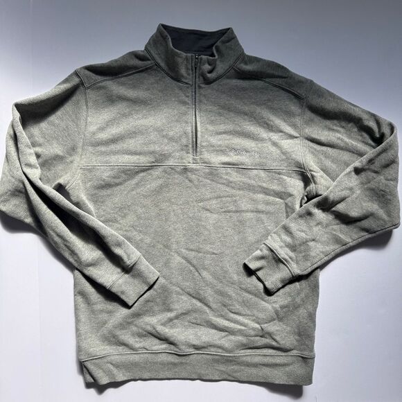 Columbia Light Green Quarter Zip Pullover Sweater SizeMedium - Picture 1 of 5